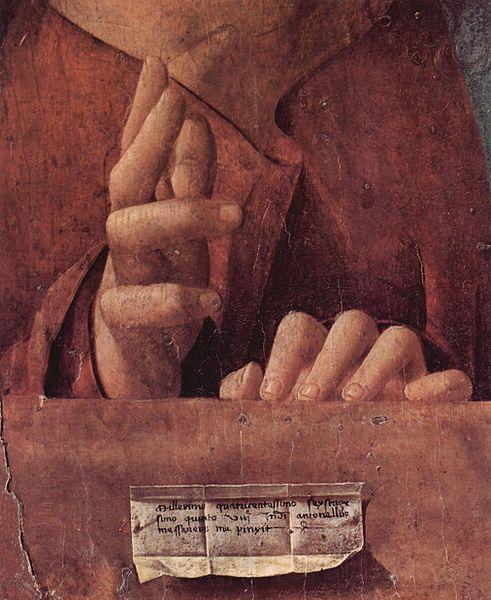 Antonello da Messina Salvator mundi Norge oil painting art